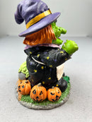 9-Inch Battery-Operated Animated Singing and Dancing Rubber Witch for Halloween