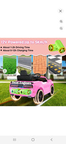 Dodge SRT Pink 12V Kids Ride-On Car with Parental Remote Control for Complete Supervision