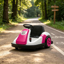 Pink Electric Go-Kart Bumper Car for Girls Ages 3 to 6