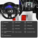 12V Licensed Volkswagen Beetle Ride-On Car for Kids with Music and Remote Control - White
