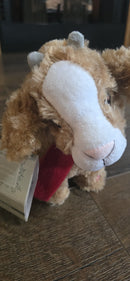 Gemmy Cheerful Holiday Animated Goat Plush Toy "Jingle Bells"