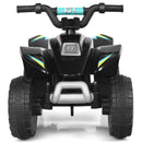 6V Electric Quad ATV for Kids - 4-Wheel Ride-On Toy for Toddlers in Black with Forward & Reverse 기능
