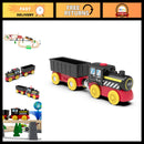 Motorized Magnetic Train Toy for Wooden Tracks