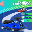 24V Bluetooth Electric Drifting Go Kart for Kids (Blue)