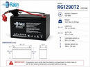 12V 9Ah Ride-On Toy Battery with Red 2-Pin Connector – Long-Lasting SLA AGM