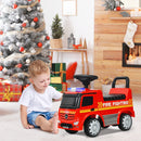 Mercedes Benz Fire Truck Ride-On Toy for Toddlers by GLACER
