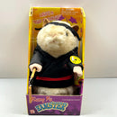 2001 Gemmy Kung Fu Fighting Hamster with Nunchucks in Black Gi