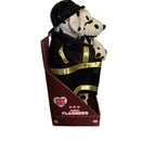 Playful Paws Light-Up Dalmatian Firefighter Plush Toy