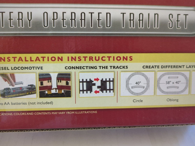 20-Piece Classic Battery-Operated Passenger Train Set with Lights and Sounds