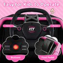Electric UTV for Older Kids - 12V Battery Powered Ride-On Car with Remote Control in Pink