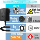 12V Battery Charger for Kid Trax & Wrangler SUV - Safety Certified