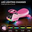 Rechargeable Pink 12V Electric Wiggle Car with Pedal and Display