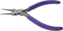 4.5-inch Round Nose Pliers with Fine Tips and PVC Grip Handle