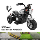 Gray Electric 6V Dual Drive 3-Wheel Ride-On Motorcycle for Kids🏍️