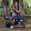 350W Electric Off-Road Motocross Bike with 15 MPH Twist Grip Throttle
