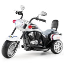 6V Children's Chopper Motorcycle 3-Wheel Trike with Headlight and Horn