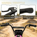 Pink 24V 350W Kids Electric Off-Road Bike with 15 MPH Speed and Twist Grip Throttle