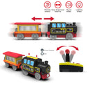 Remote-Controlled Battery-Powered Train Set for Wooden Tracks
