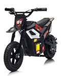 Kids 24V Electric Dirt Bike with 350W Motor, 13.7 MPH, 12-inch Tires, and Rear Disc Brake for Ages 10+