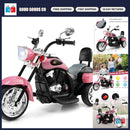 Kids' Pink 6V Chopper Motorcycle with Horn and Headlight