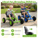 4-Wheel Pedal Go Kart for Kids with Steering Handlebars