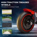 Red 6V Kids Motorcycle with Training Wheels and One-Button Start