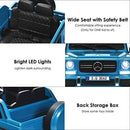 Navy 12V Battery-Powered Ride-On Car with Remote Control for Kids