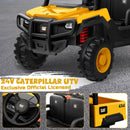 ANPABO Caterpillar 24V Electric Ride-On Toy with Dump Bed and Shovel for Two