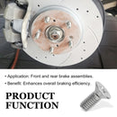 8-Pack Stainless Steel Brake Disc Rotor Screws 93600-06014-0H - Fits Various Models