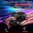 Black 12V Electric Drifting Go Kart with Gentle Start, Sound, and Lighting Effects