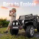 24V 4WD Electric Truck with 800W Motors, Dual Seating, Remote Control, Flower Design