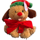 Cuddle Barn Animated Singing Christmas Puppy Plush 10" - Yule Tie Edition