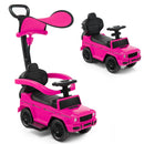 Toddler Ride-On Car with Removable Canopy, Anti-Tipping Features, and Engine Sounds