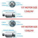 2-Pack 24V RS555 High-Speed Motors at 35000RPM for Kids Ride-On Car Enhancements, DIY