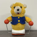 Vintage 1986 Hanstar Jumping Rope Teddy Bear Battery Operated Toy From Toys R Us