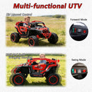 24V 400W Children's Electric UTV with Remote Control, 4-Wheel Suspension, Bluetooth Sound, and LED Lighting