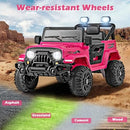 Pink 12V Electric Ride-On Truck for Kids with Remote Control