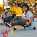 EzyRoller Classic Ride-On Toy with LED Wheels for Kids Ages 3-12, Supports Up to 154 lbs