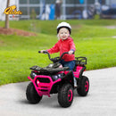 12V Pink ATV Quad Ride-On Toy for Kids Ages 3-5 - 3.7Mph