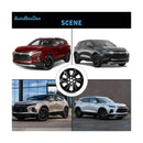 18-Inch Black Wheel Skins Set for 2019-2022 Chevy Blazer - 4-Pack