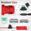 18V Battery Connector Set for Power Wheels and RC Toys - Comes with Fuses and Wires (2 Pack)