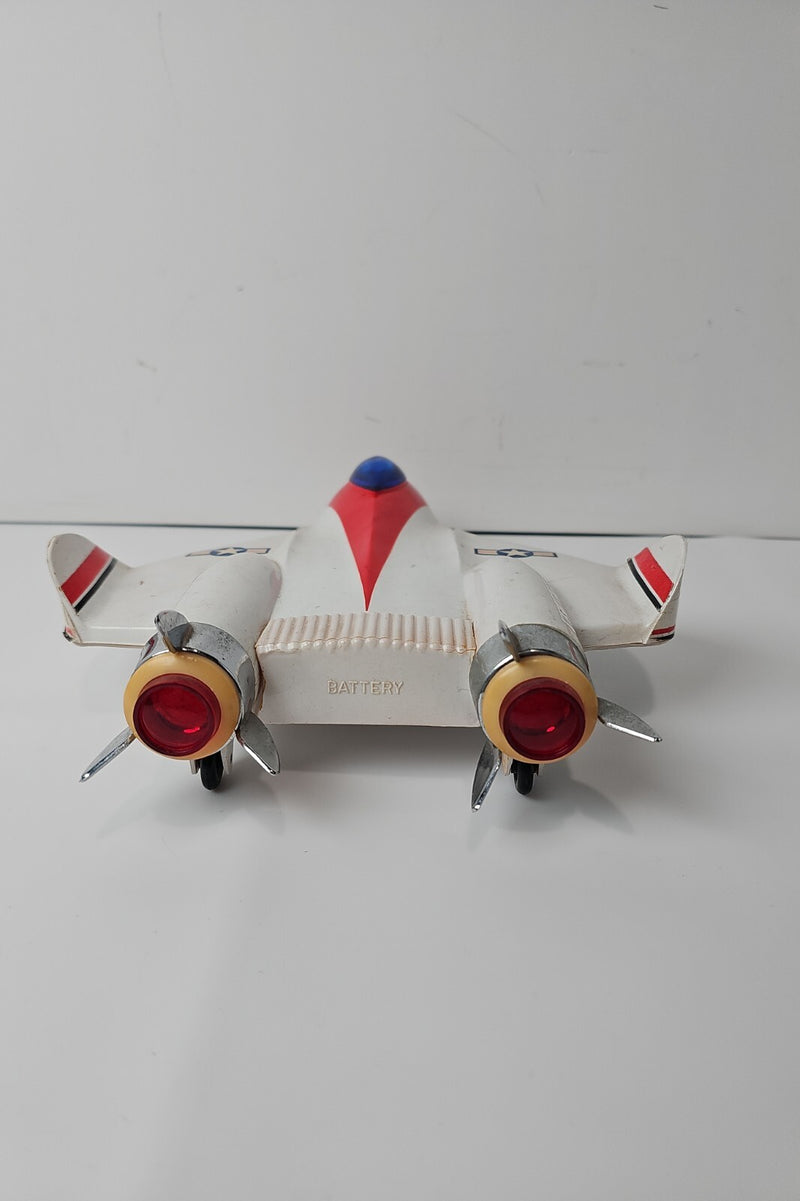 Working US Air Force Super Jet Fighter F-125 Mekka Solid State AM Radio Vintage Model