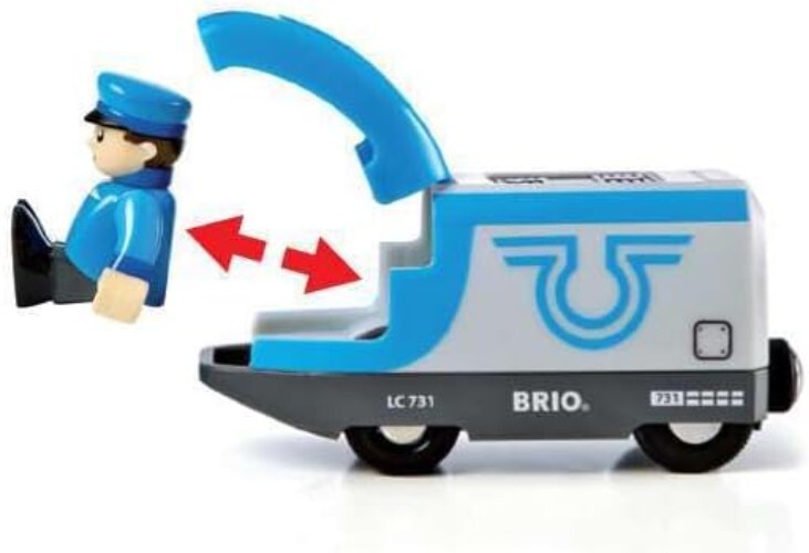 Travel Battery-Powered Train Set 3-Piece Toy for Creative Young Engineers