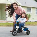 Costzon 5-in-1 Toddler Tricycle with Adjustable Push Handle and Swiveling Seat