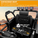 12V Electric Ride-On Jeep Truck for Kids with Remote Control and 3 Speed Settings