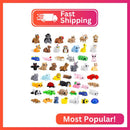 Zaviroxel 48 Piece Set of Articulated Mini 3D Printed Animal Figures