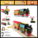 Remote-Controlled Battery-Powered Train Set for Wooden Tracks
