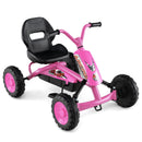Kids 4-Wheel Pedal Go-Kart with Steering Handlebars for Toddlers