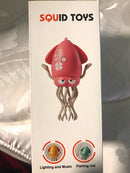 Dancing Pink Squid Toy with Battery-Powered Lights