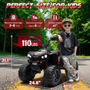 24V Kids 2-Seater 4X4 ATV Ride-On Car with 800W Motor